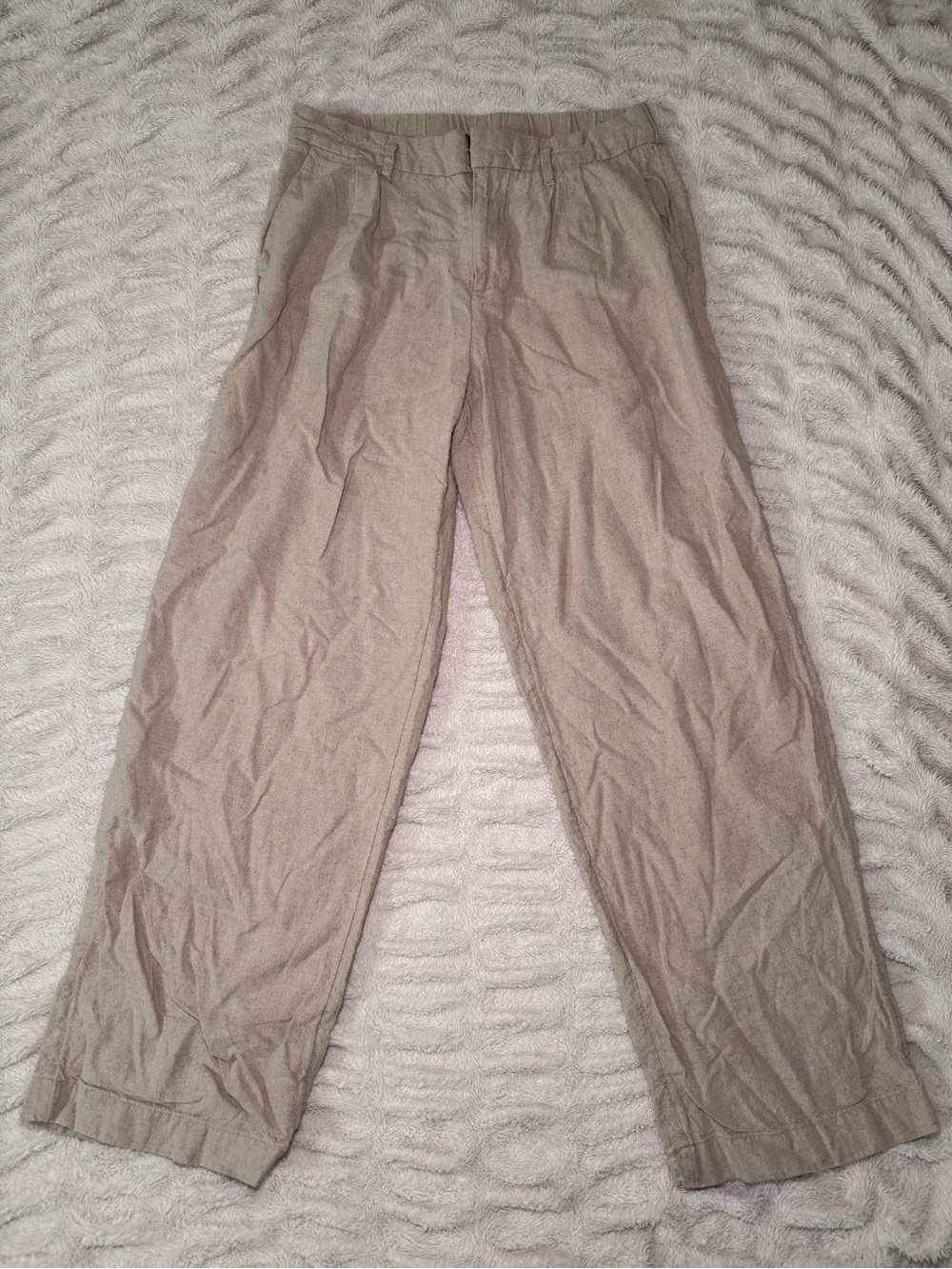 A New Day Linen Blend Wide Leg Pants Size 8